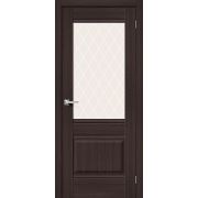 Дверь межкомнатная Прима-3 Wenge Melinga White Сrystal mr.wood