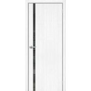 Дверь межкомнатная Браво-1.55 Snow Melinga Mirox Grey mr.wood