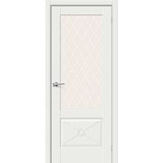 Дверь межкомнатная Прима-13 Ф2 White Matt White Сrystal mr.wood