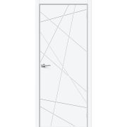 Межкомнатная дверь Граффити-5.Д.П White Silk