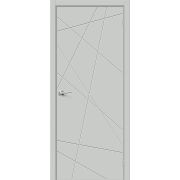 Межкомнатная дверь Граффити-5.Д.П Grey Silk