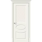 Дверь межкомнатная Скинни-21 Whitey White Сrystal BRAVO