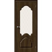Дверь межкомнатная Скинни-33 Dark Barnwood White Сrystal BRAVO
