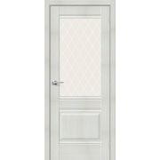 Дверь межкомнатная Прима-3 Bianco Veralinga White Сrystal mr.wood