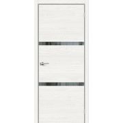 Дверь межкомнатная Браво-2.55 White Skyline Mirox Grey mr.wood