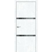 Дверь межкомнатная Браво-2.55 Snow Art Mirox Grey mr.wood
