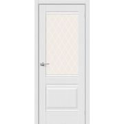 Дверь межкомнатная Прима-3 Virgin White Сrystal mr.wood